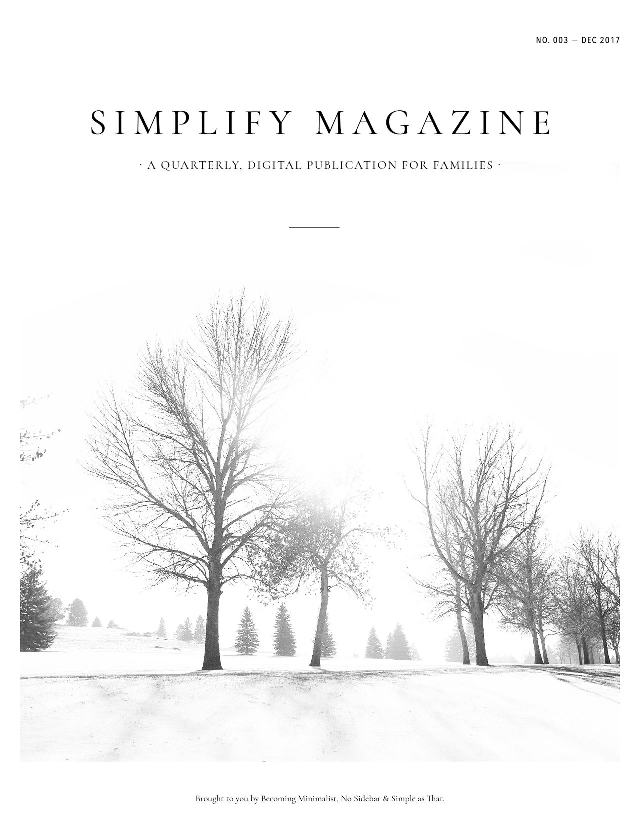 Simplify Magazine Issue #003